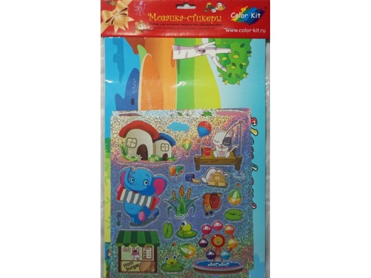 Мозаика из стикеров «Веселые зверята» — картинка 4