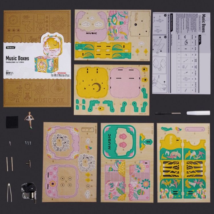 3D-пазл Танцующая балерина, 52 элемента (музыкальная карусель) — картинка 4