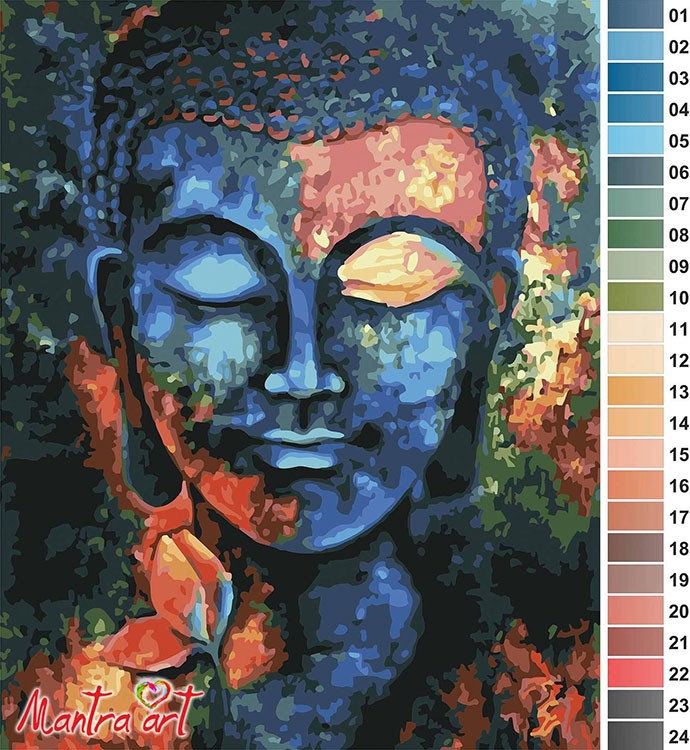 Картина по номерам «Лик Будды» — картинка 2