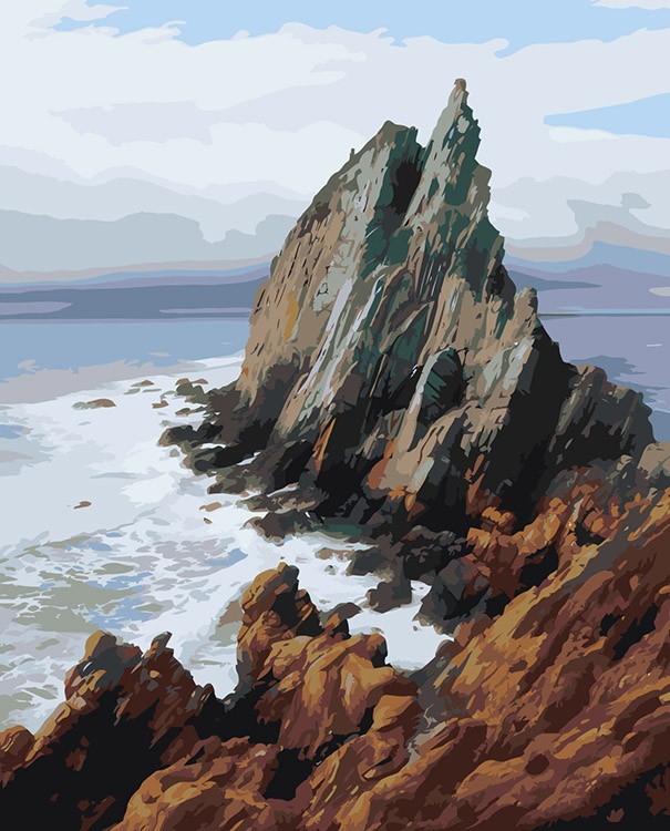 Картина по номерам «Море: Скалистый берег 2»
