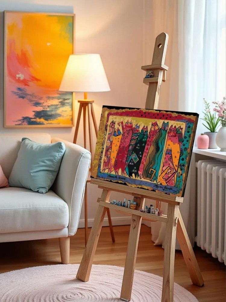 Картина по номерам «Абстрактные кошки» — картинка 9