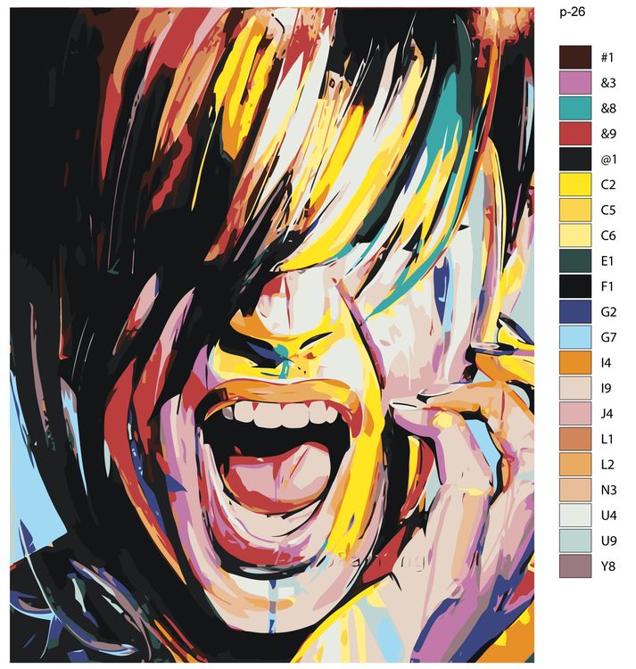 Картина по номерам «Крик» — картинка 2