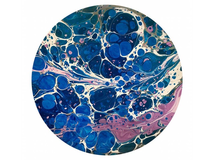 Краска для эбру синяя 30 мл, Amazing Color — картинка 4