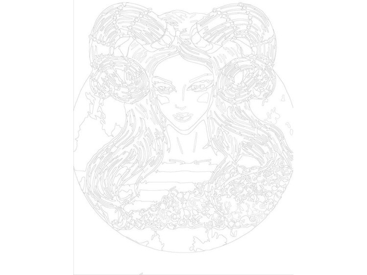 Картина по номерам «Овен» — картинка 3