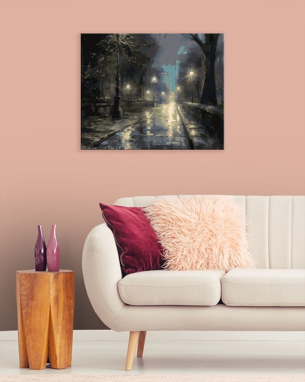 Картина по номерам «Ночной парк» — картинка 3