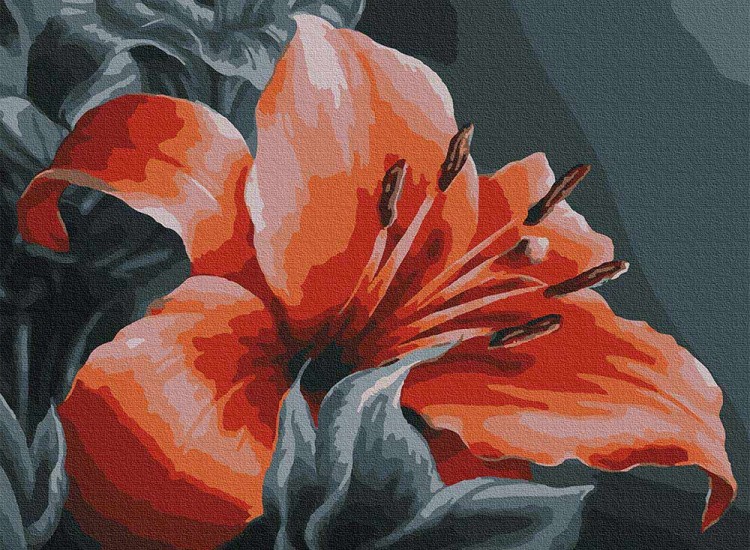 Картина по номерам «Оранжевая лилия»