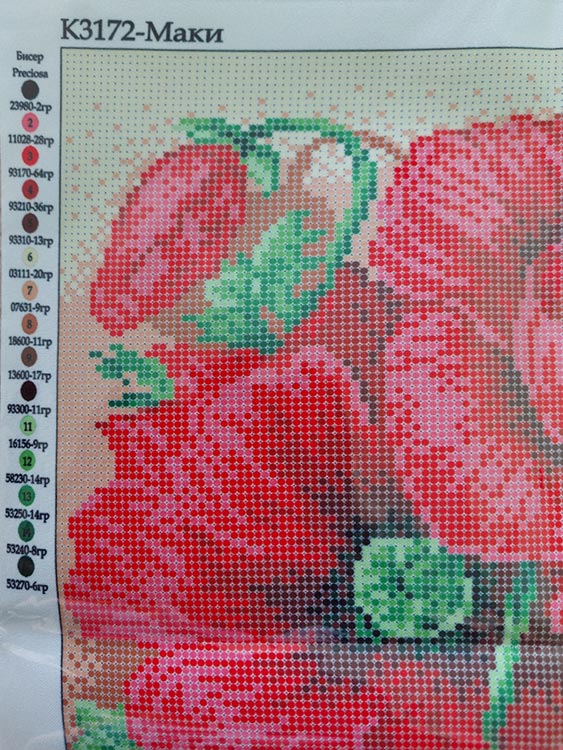 Рисунок на ткани «Маки» — картинка 3