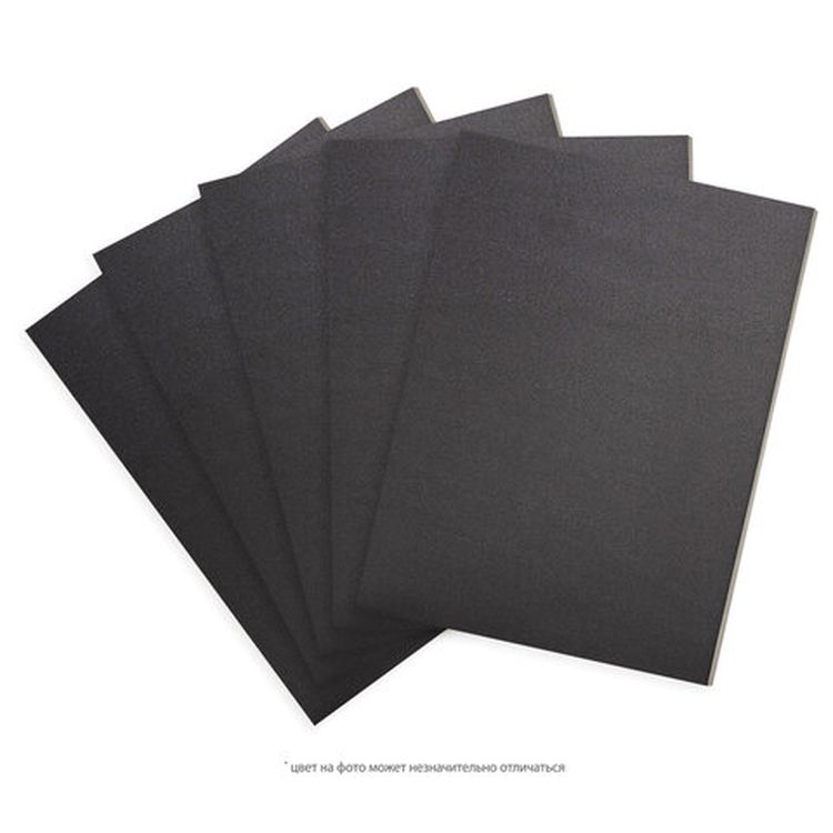 Пенокартон матовый, 50х70 см, толщина 5 мм, черный, комплект 5 листов, BRAUBERG — картинка 3