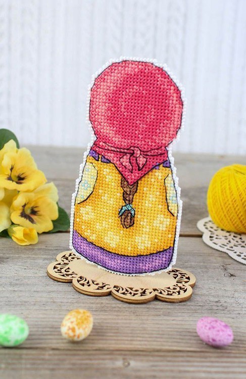 Набор для вышивания «Праздничная пара. Девочка» — картинка 5