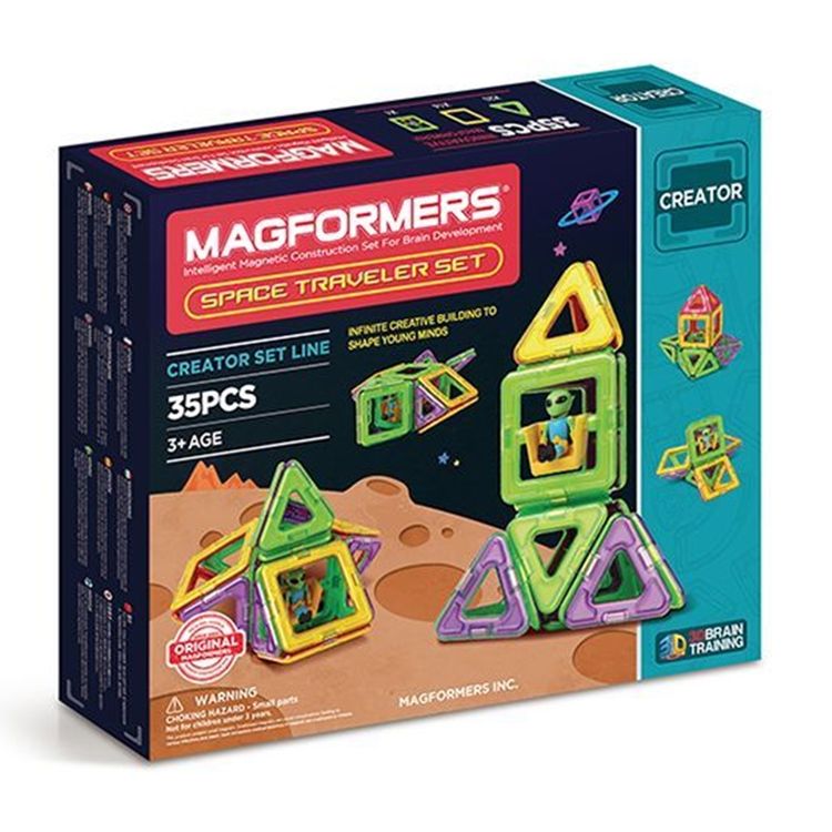 Магнитный конструктор Magformers Space Traveler Set (35 дет)