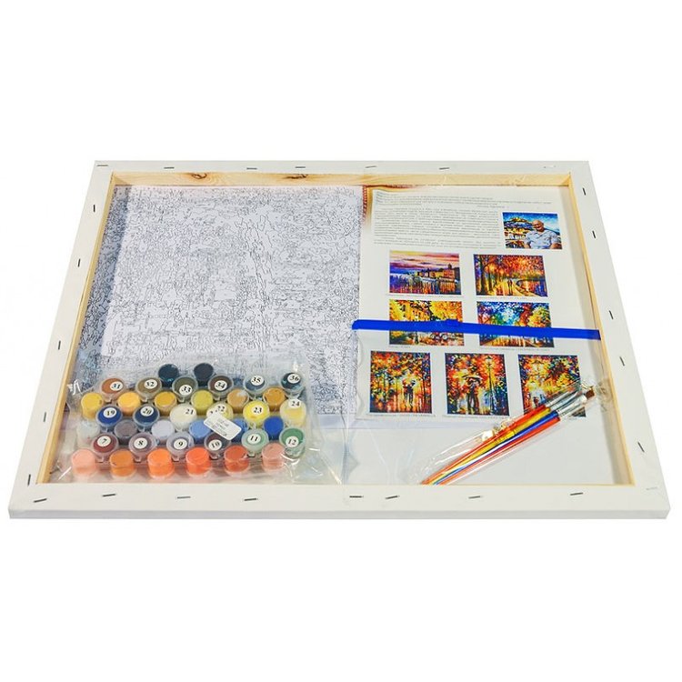 Картина по номерам «Пара у озера» — картинка 3