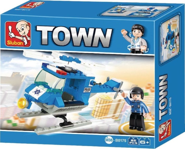 Конструктор «Город. Полицейский вертолет», 85 деталей — картинка 2