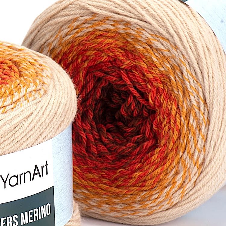 Пряжа YarnArt Flowers Merino (542), мультиколор, 5 шт. по 225 г — картинка 2