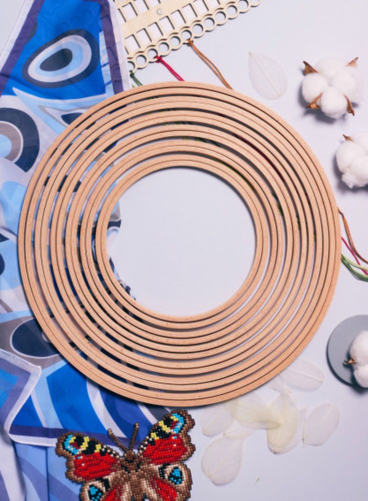 Пяльцы деревянные без винта, диаметр 31 см, h=8 — картинка 2