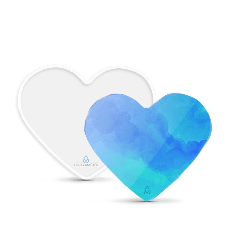 Силиконовый молд для эпоксидной смолы - Сердце - S — картинка 2