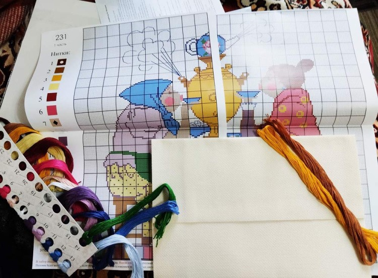 Набор для вышивания «У самовара» — картинка 2