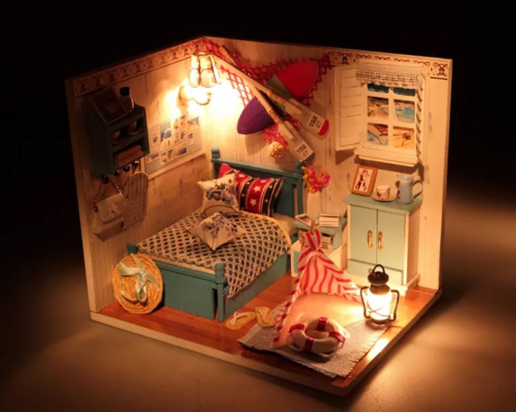 Сборная модель Румбокс. Миниатюрная комната «Спальня» — картинка 2