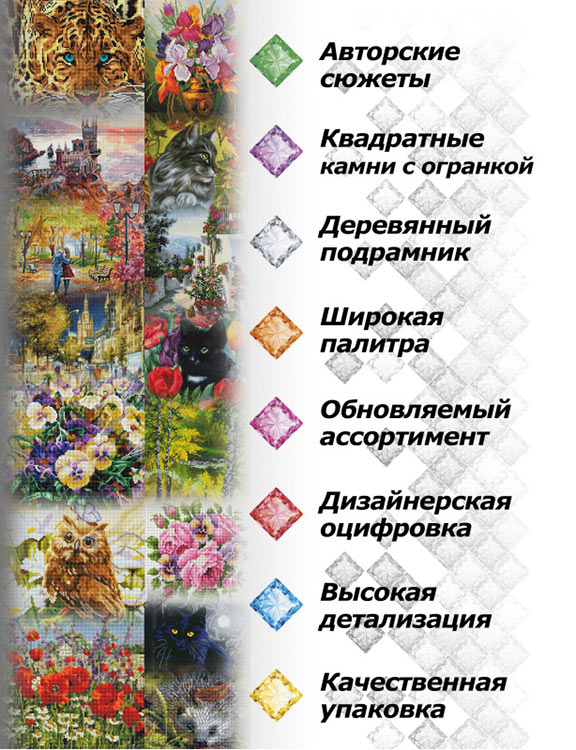 Алмазная вышивка «Натюрморт с малиной» — картинка 7