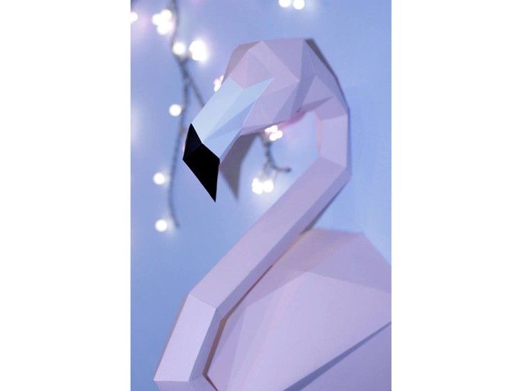 Бумажная модель для склеивания трофей «Фламинго» — картинка 3