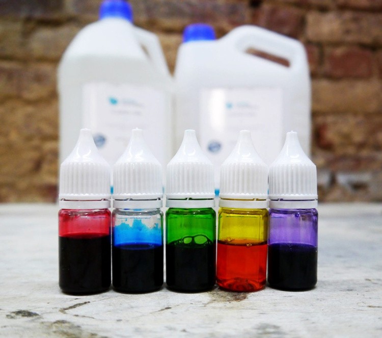 Набор прозрачных красителей для эпоксидной смолы 5 цветов по 10 мл, Artline — картинка 2