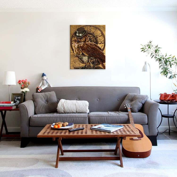 Картина по номерам «Сова стимпанк» — картинка 4