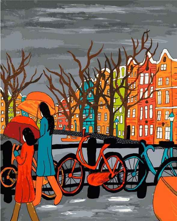 Картина по номерам «Амстердам»