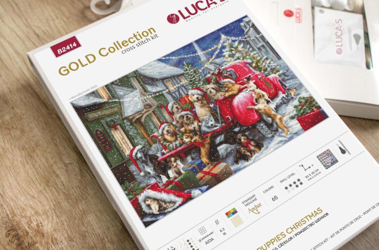 Набор для вышивания «Рождество щенков» — картинка 7