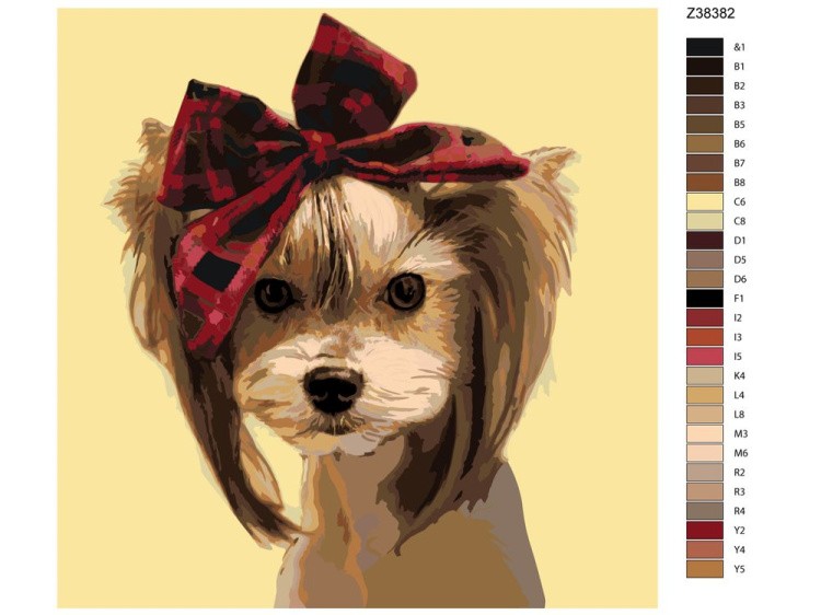 Картина по номерам «Кокетка» — картинка 2