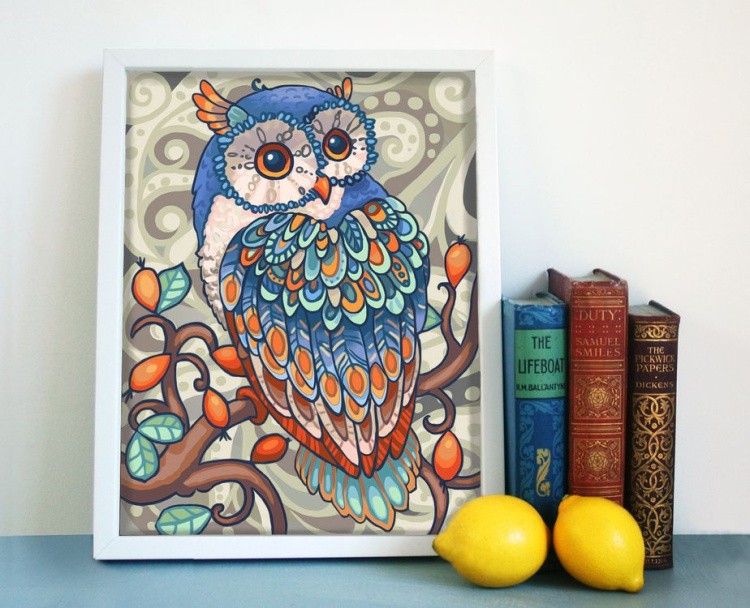 Алмазная вышивка «Совушка» — картинка 2