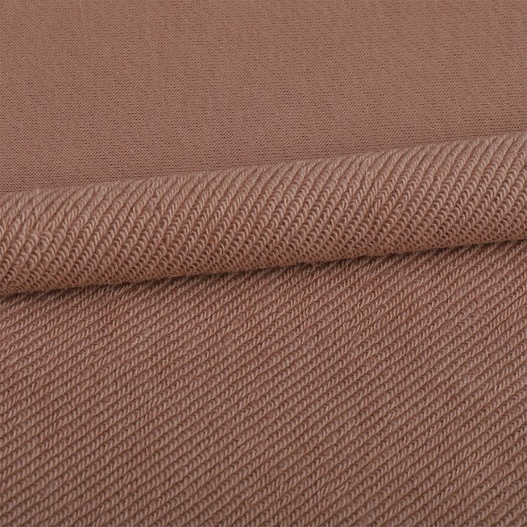 Ткань трикотаж Футер 3х нитка, петля, хлопок, 6 м, ширина 180 см, цвет: песок, TBY — картинка 4