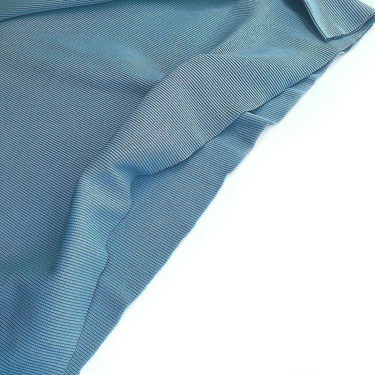 Ткань трикотаж Кашкорсе с лайкрой, 15 м, ширина 120 см, цвет: голубой, TBY — картинка 4