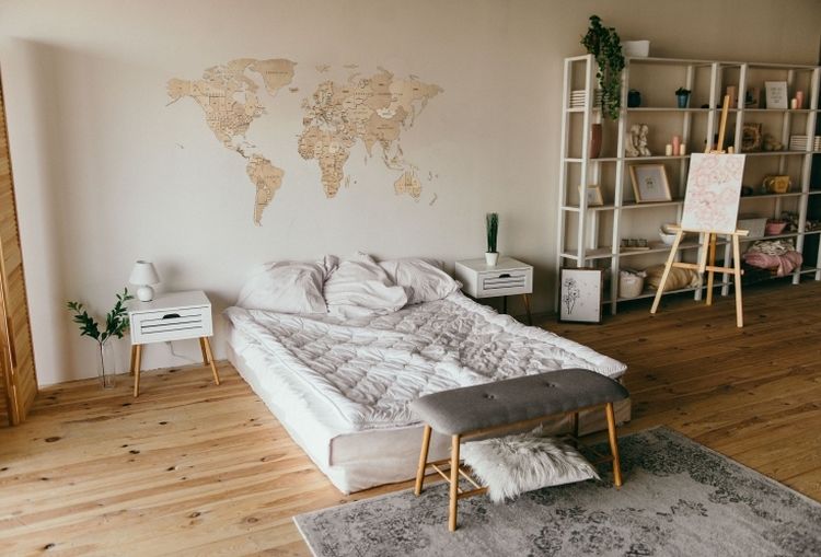 EWA Деревянная «Карта Мира» настенная, объемная 3 уровня, размер S (100x55 см), цвет: натуральный — картинка 3