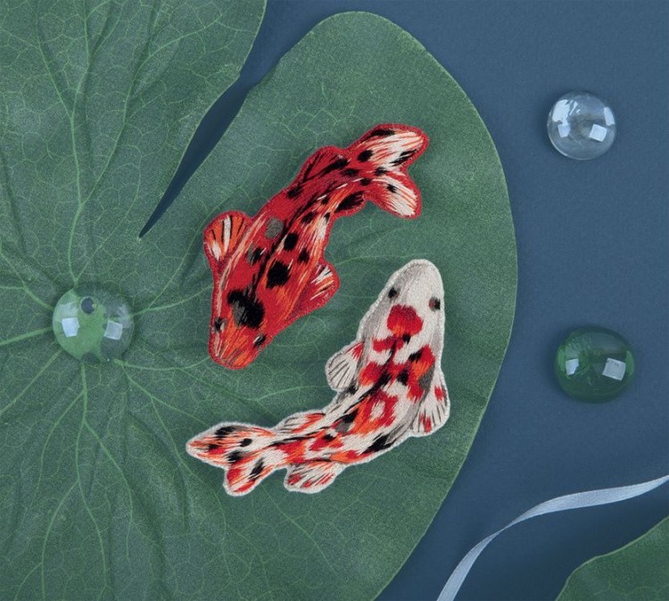 Набор для вышивания «Броши. Карпы кои» — картинка 6