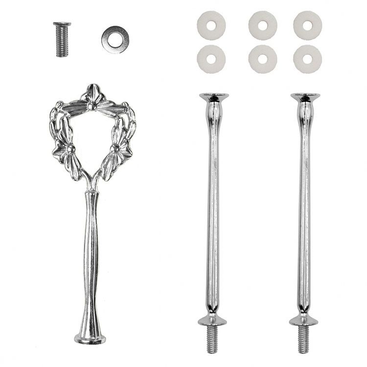 Фурнитура для фруктовницы Ажурная серебряная — картинка 3