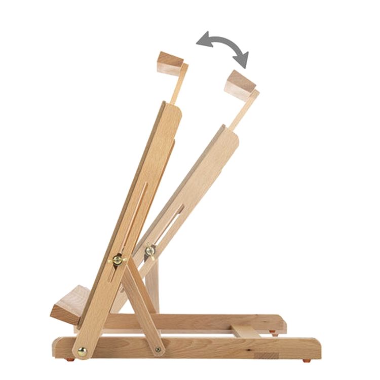 Мольберт настольный BRAUBERG ART CLASSIC, регулируемый верхний держатель — картинка 5