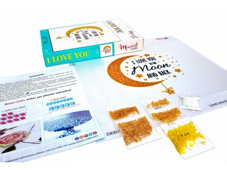 Набор вышивки бисером «Люблю Тебя до Луны» — картинка 4