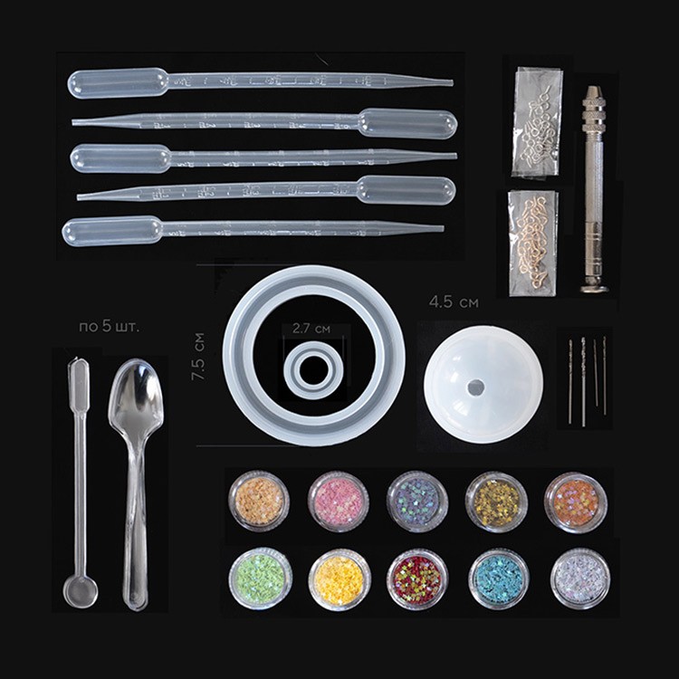 Ювелирный набор силиконовых молдов №2, Artline — картинка 3