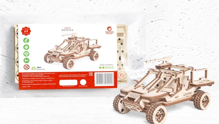 Деревянный конструктор «Внедорожник Багги М-6», Lemmo — картинка 5