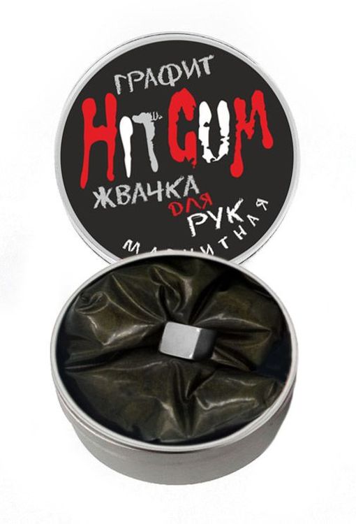 Жвачка для рук HitGum Магнитная, Графит — картинка 3