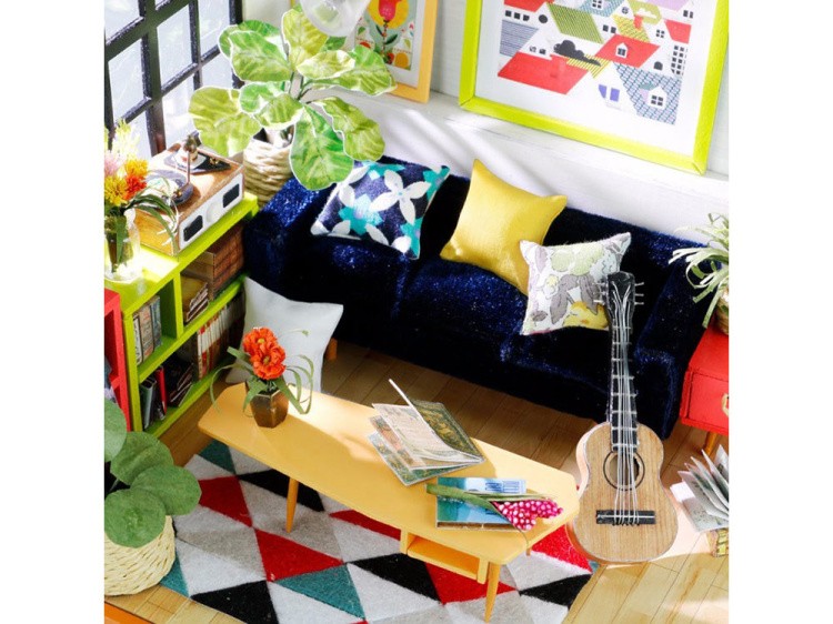 Набор для создания миниатюры (румбокс) «Гостиная музыканта» — картинка 8