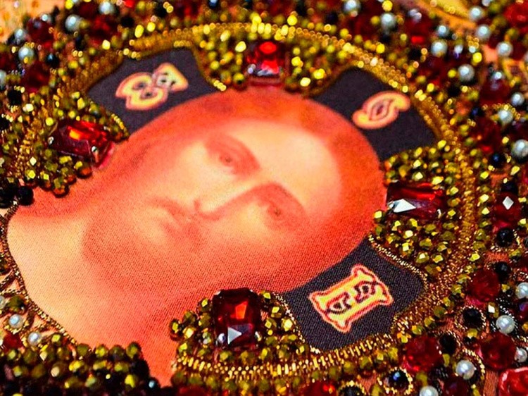 Набор вышивки хрустальными камнями «Господь Вседержитель» — картинка 5