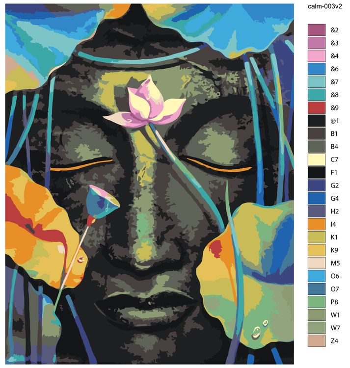 Картина по номерам «Будда 2» — картинка 2