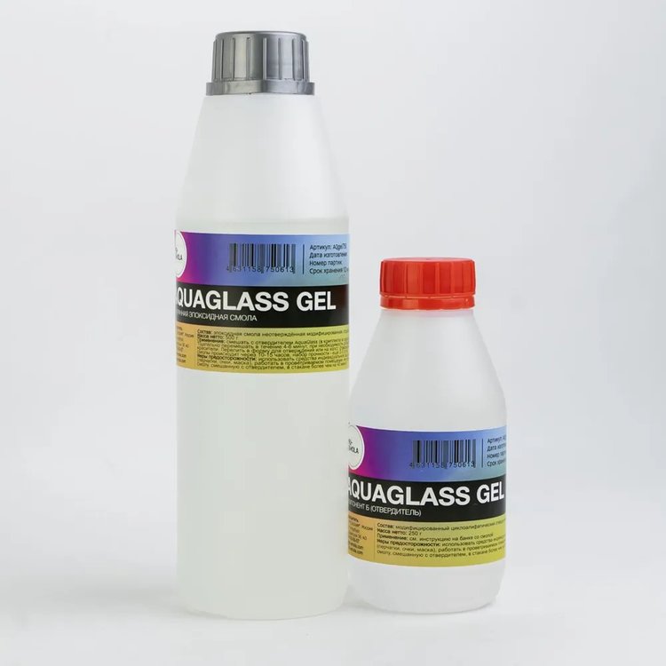 Универсальная эпоксидная смола для рисования AquaGlass GEL 750 грамм, RU-SMOLA — картинка 2