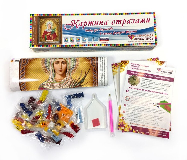 Алмазная вышивка «Икона Святая Татьяна» — картинка 2