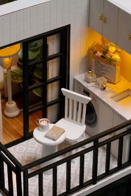 Миниатюрная сборная модель (румбокс) «Идеальная гостиная» — картинка 4