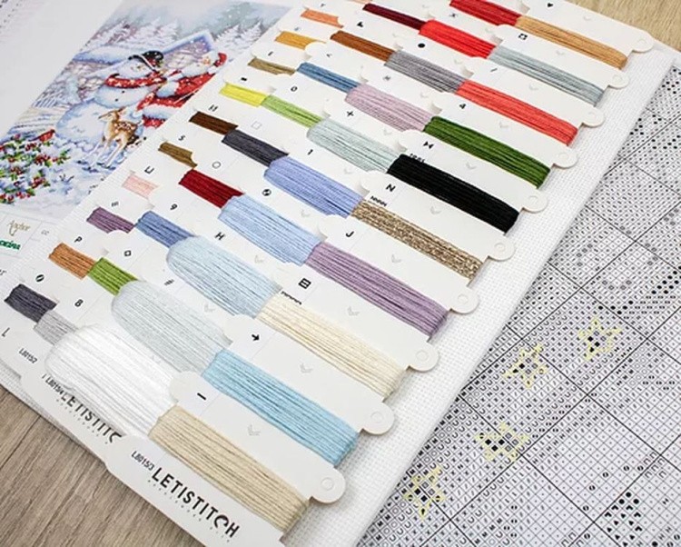 Набор для вышивания «Snowman and Santa» — картинка 9