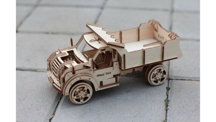 Конструктор из дерева «Грузовик-Самосвал», Wood Trick — картинка 7