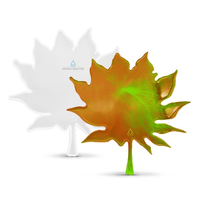 Силиконовый молд - Кленовый лист L, 18,5х17 см — картинка 2