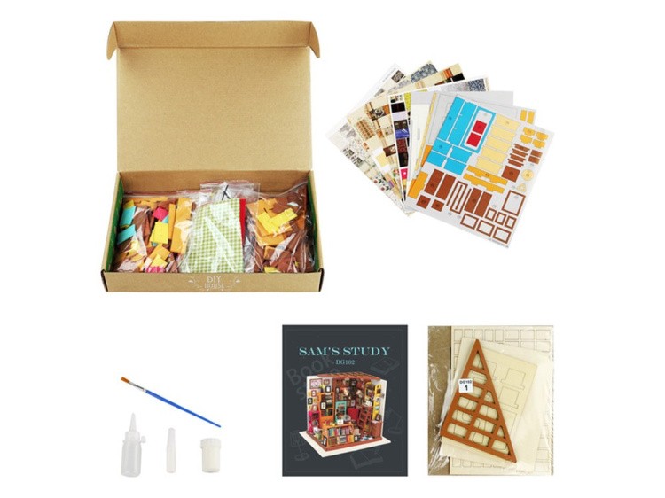 Набор для создания миниатюры (румбокс) «Книжный магазинчик» — картинка 2