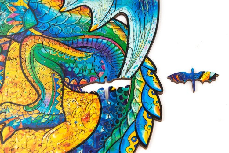 Деревянный пазл Unidragon «Оберегающий Дракон», размер King Size (А3) — картинка 4